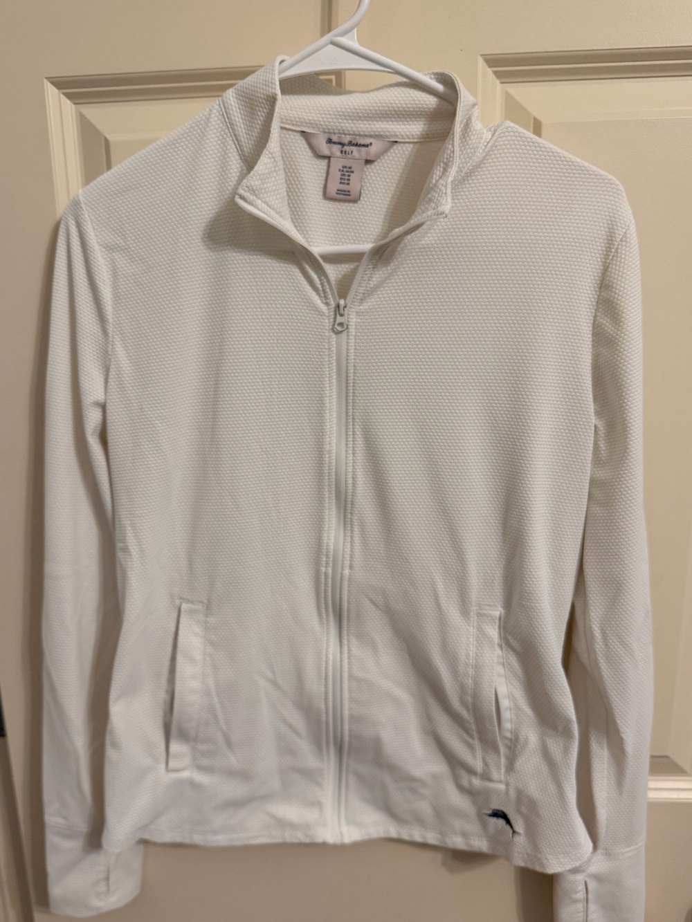 Tommy Bahama White Women's Full-Zip golf Jacket medium